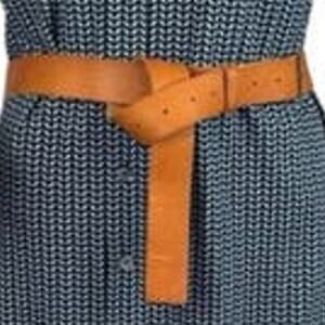 Forte Forte Italian Leather High Belt Miele NWT Cognac Minimalist Luxury OS